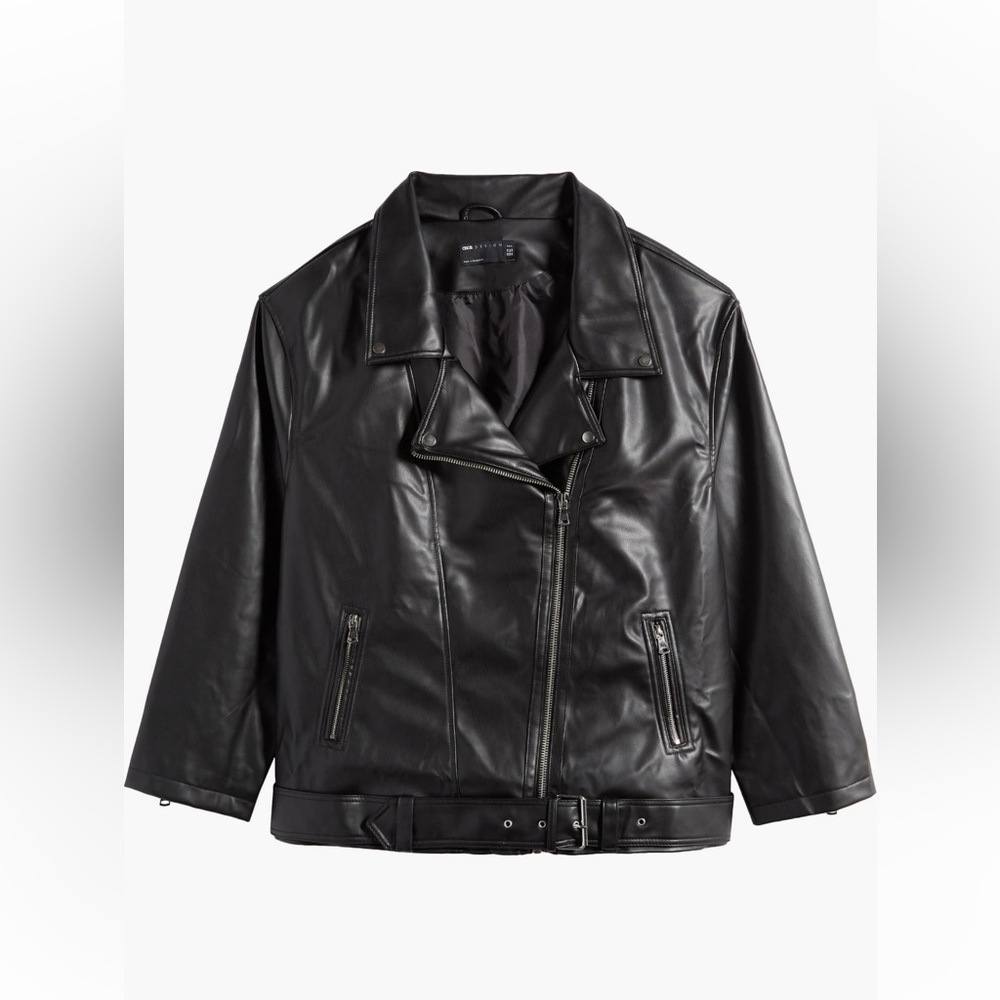 ASOS faux leather jacket (plus)